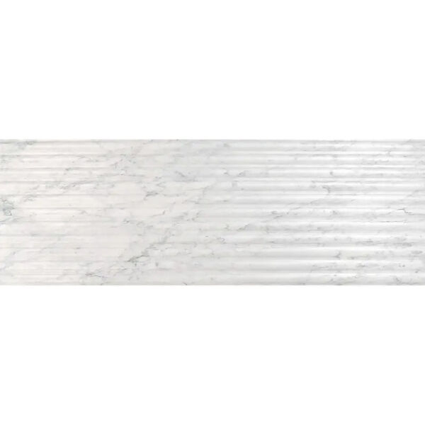 Realonda (wyprzedaż) Fluted Marmi płytka ścienna 40x120 - matowa płytka do salonu marmuropodobna