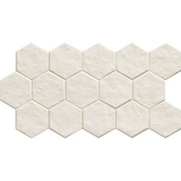 realonda muse white hex gres 26.5x51 płytki realonda prostokątne do salonu matowe geometryczne