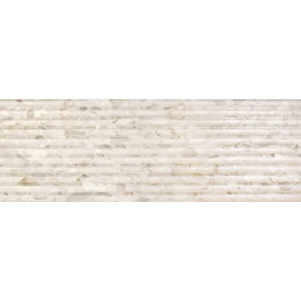 realonda fluted terrazo beige płytka ścienna 40x120 płytki gres imitujące lastryko do łazienki beżowe matowe