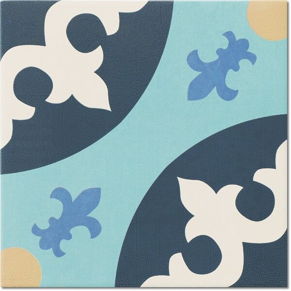 realonda hanoi blue decor gres 33x33 