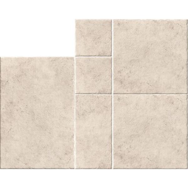 realonda modular borgogna stone white gres 6-elementowy 44x66/44x44/22x44/22x22 płytki realonda gres do salonu matowe o grubości 10 mm