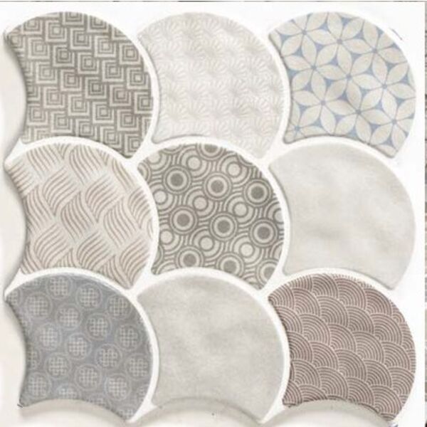 realonda scale boho white gres 30.7x30.7 