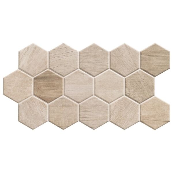 realonda sequoia camel hex gres 26.5x51 