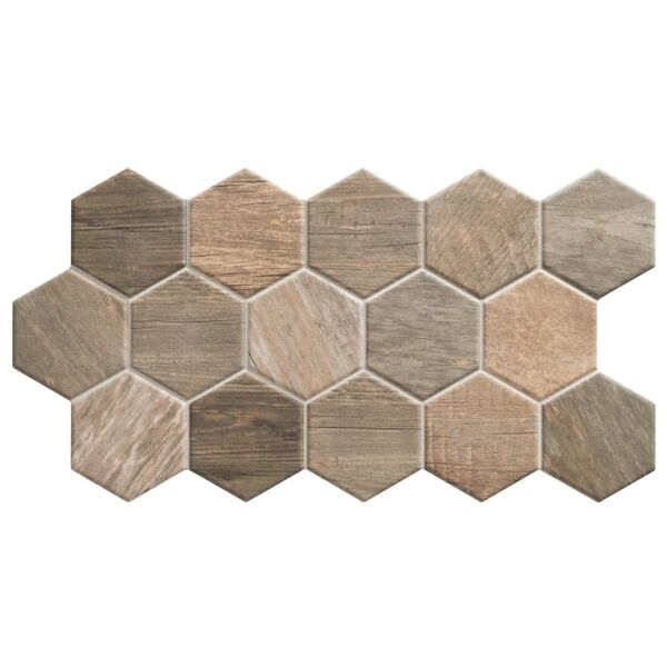 realonda sequoia tobacco hex gres 26.5x51 
