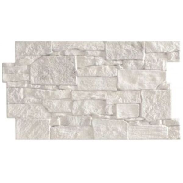 realonda stones white gres 31x56 płytki realonda imitujące kamień do salonu białe strukturalne