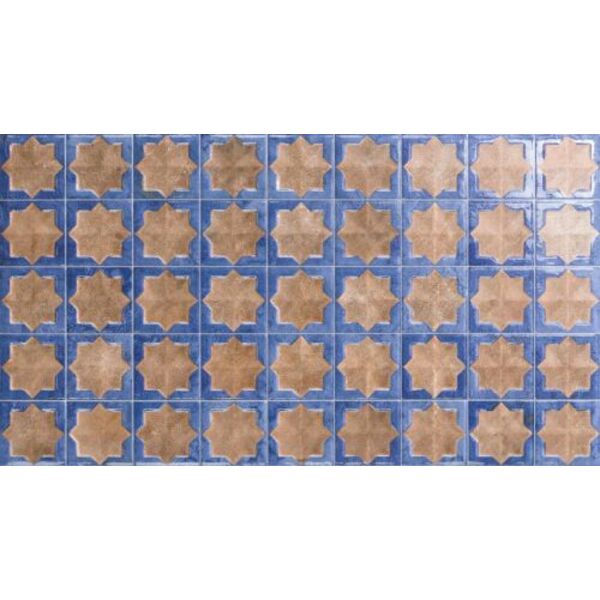 realonda tetuan terra cobalt decor gres 31x56 płytki realonda hiszpańskie na ścianę matowe geometryczne o grubości od 8 do 10 mm