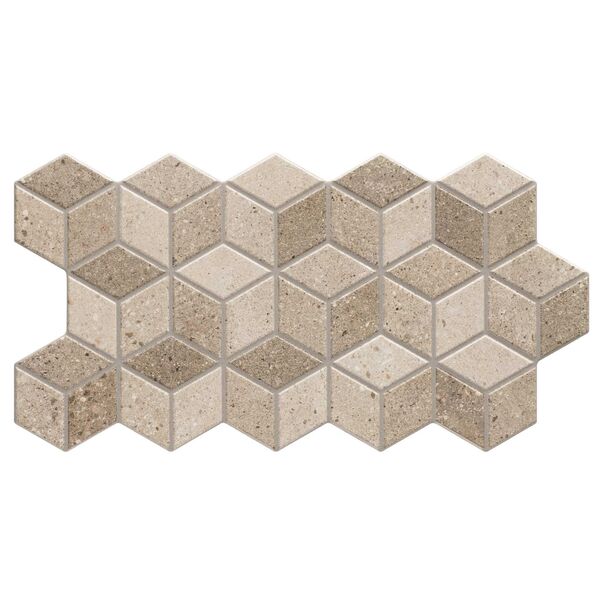 realonda rhombus stone taupe gres 26.5x51 płytki realonda heksagonalne geometryczne