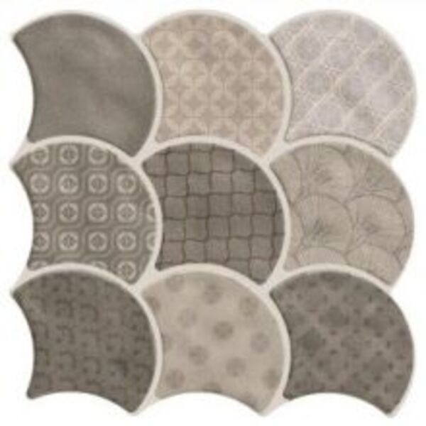 realonda scale boho grey gres 30.7x30.7 płytki gres na podłogę 30x30 matowe patchwork