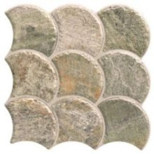 realonda scale stone nature gres 30.7x30.7 płytki gres na ścianę 30x30 brązowe