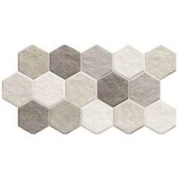 realonda stonehenge hex frost gres 26.5x51 płytki realonda gres imitujące beton do kuchni