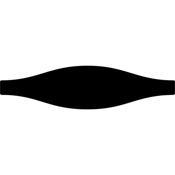 zdjęcie ribesalbes monochrome wave black gloss płytka ścienna 7.5x30 