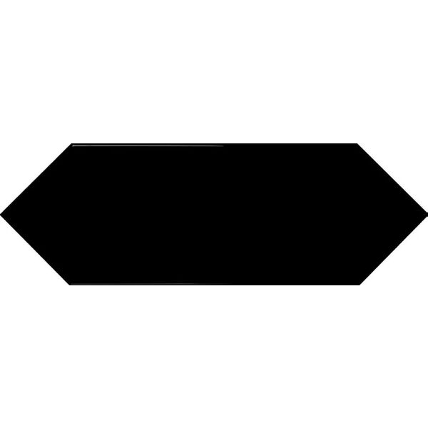 zdjęcie ribesalbes picket black brillo płytka ścienna 10x30 