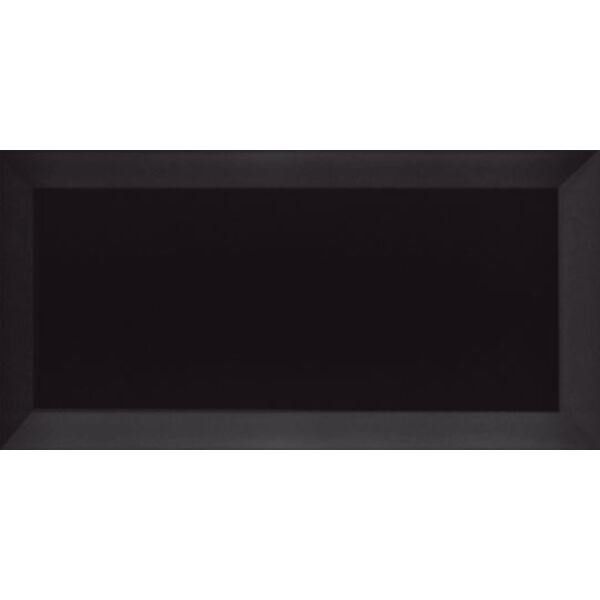zdjęcie ribesalbes bisel negro mate płytka ścienna 7.5x15 