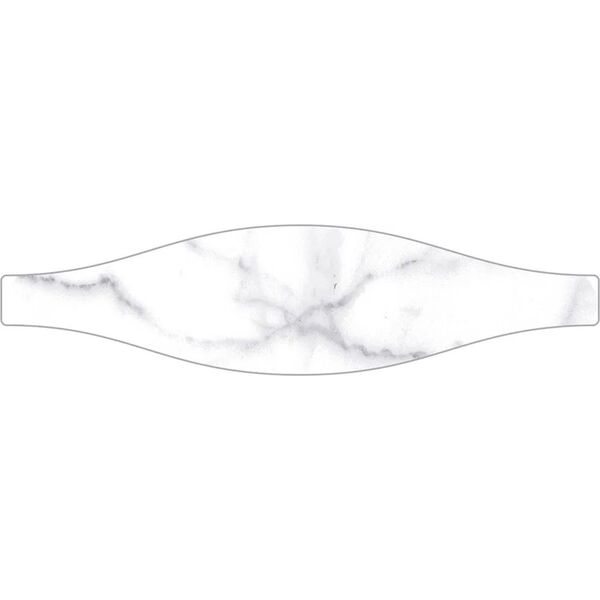 zdjęcie ribesalbes shaped marble wave carrara gloss płytka ścienna 7.5x30