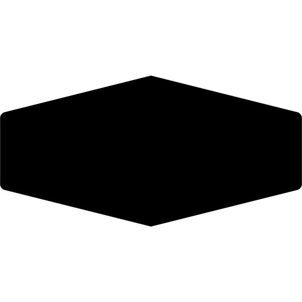 zdjęcie ribesalbes monochrome hex black gloss płytka ścienna 10x20 