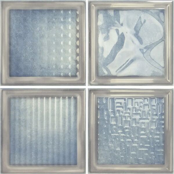 zdjęcie ribesalbes crystal blue glossy płytka ścienna 20x20 