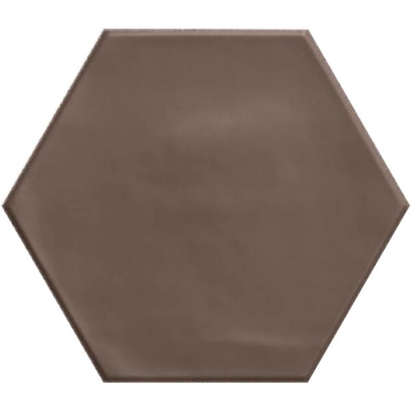 zdjęcie ribesalbes geometry brown matt hex gres 15x17.3 