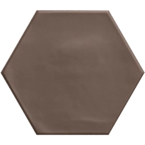 ribesalbes geometry brown matt hex gres 15x17.3 płytki ribesalbes prostokątne na podłogę matowe antypoślizgowe r10