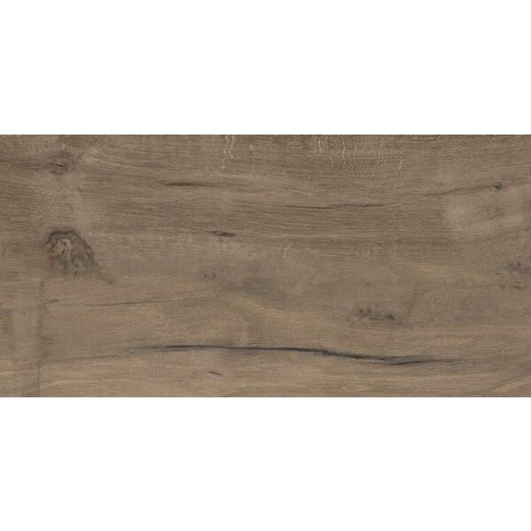 zdjęcieMatowy gres Porto/Florencja Brown 30x60 w odcieniu brązu z wyraźnym rysunkiem drewna