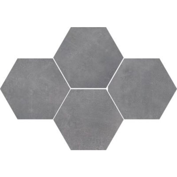 stargres stark pure grey heksagon mozaika 28.3x40.8 płytki heksagonalne na taras szare matowe mrozoodporne