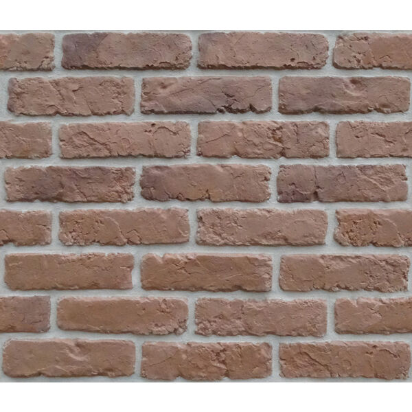 Retro Brick Brown kamień dekoracyjny 6,4x24,5 o fakturze cegły w odcieniach brązu