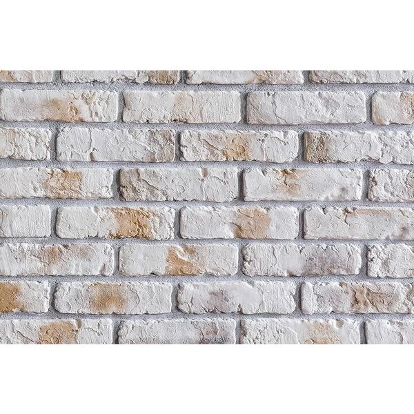 Retro Brick Beige kamień dekoracyjny o fakturze cegły w beżowo-białej tonacji 6,4x24,5 cm