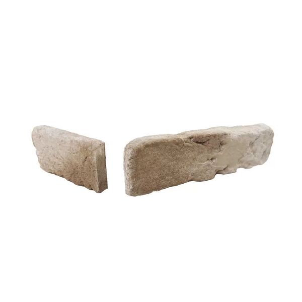 Retro Brick Beige Narożnik dekoracyjny 12x24x6,4 o fakturze starej cegły w beżowym kolorze