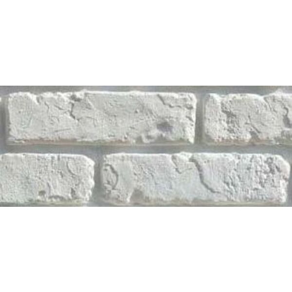 stoneway retro brick white narożnik dekoracyjny 12x24x6.4 