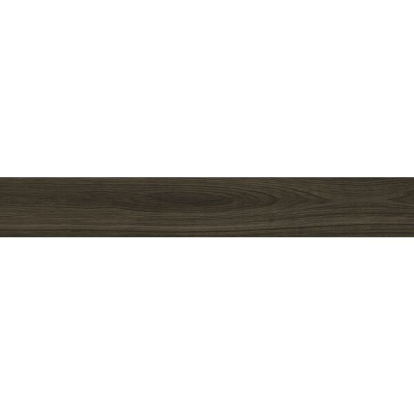 Tubądzin Korzilius Walnut Wood Brown STR gres rektyfikowany 23x149.8 - antypoślizgowy gres drewnopodobny na podłogę