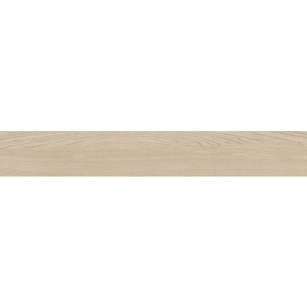 Tubądzin Korzilius ASH Wood Ivory STR gres rektyfikowany 23x149.8 - gres imitujący drewno do łazienki i kuchni