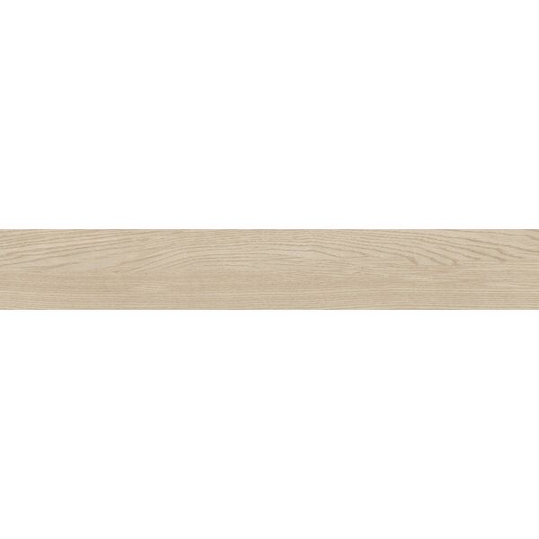 Tubądzin Korzilius ASH Wood Ivory STR gres rektyfikowany 19x119.8 - gres imitujący drewno do salonu i przedpokoju