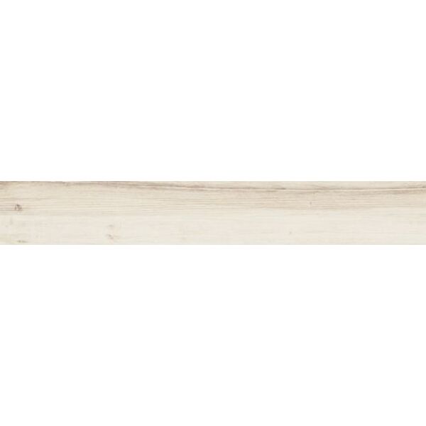 tubądzin korzilius wood craft white str gres rektyfikowany 23x149.8x0.8 płytki drewnopodobne prostokątne na podłogę białe o grubości 6 do 8 mm