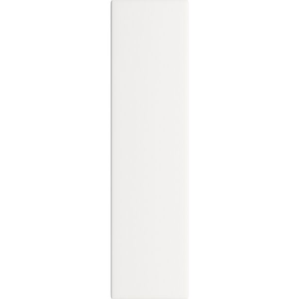 Tubądzin (wyprzedaż) Masovia Bianco matt płytka ścienna 29.8x7.8x1 - biała glazura w formie cegiełki