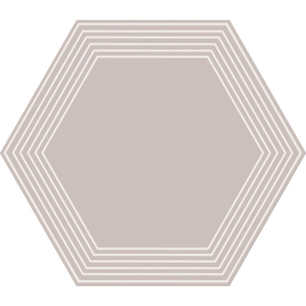 zdjęcie tubądzin cielo e terra beige geometry 2 mat dekor 19.2x22.1x0.6 