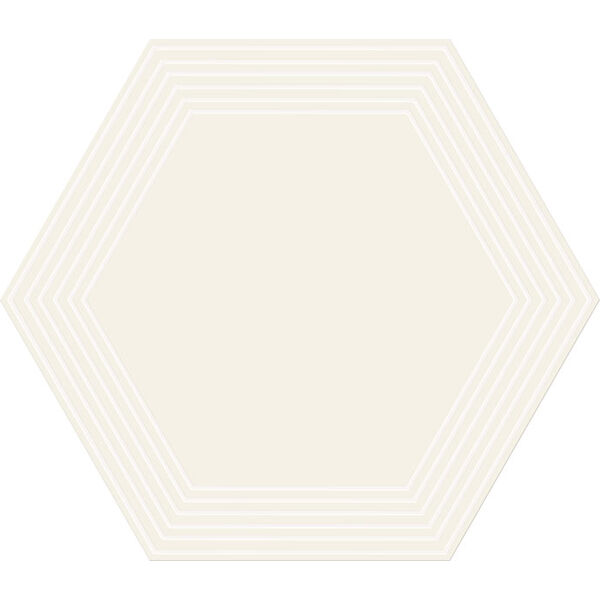 zdjęcie tubądzin cielo e terra bianco geometry 2 mat dekor 19.2x22.1 