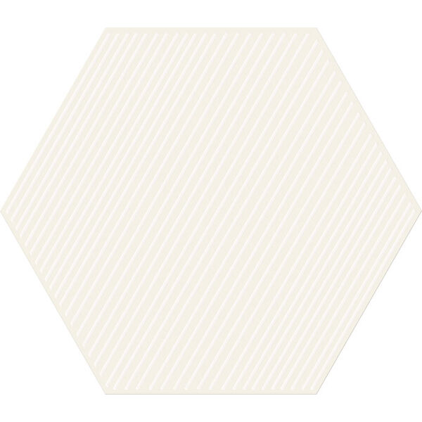 zdjęcie tubądzin cielo e terra bianco geometry 3 mat dekor 19.2x22.1x0.6 