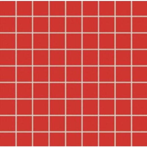 tubądzin pastel czerwony mat mozaika 30.1x30.1 płytki tubądzin glazura kwadratowe czerwone