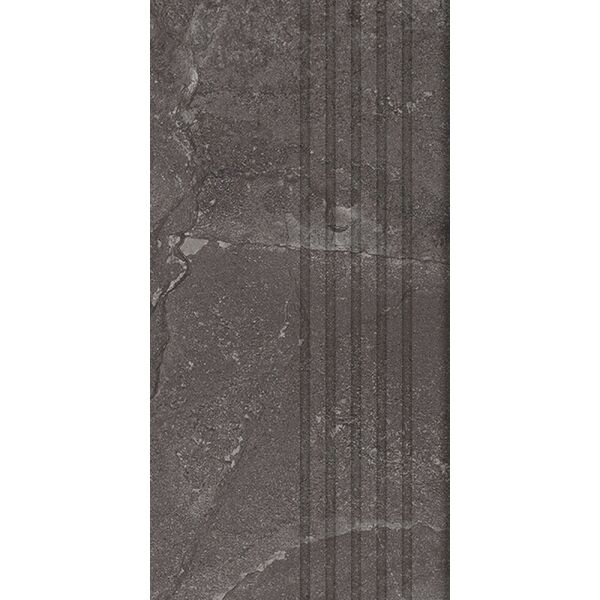 zdjęcie tubądzin grand cave graphite stopnica rektyfikowana 29.6x59.8 