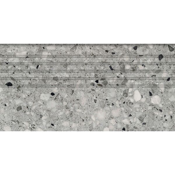 tubądzin macchia graphite mat stopnica rektyfikowana 29.8x59.8x1 płytki tubądzin gres do salonu 30x60 o grubości od 8 do 10 mm