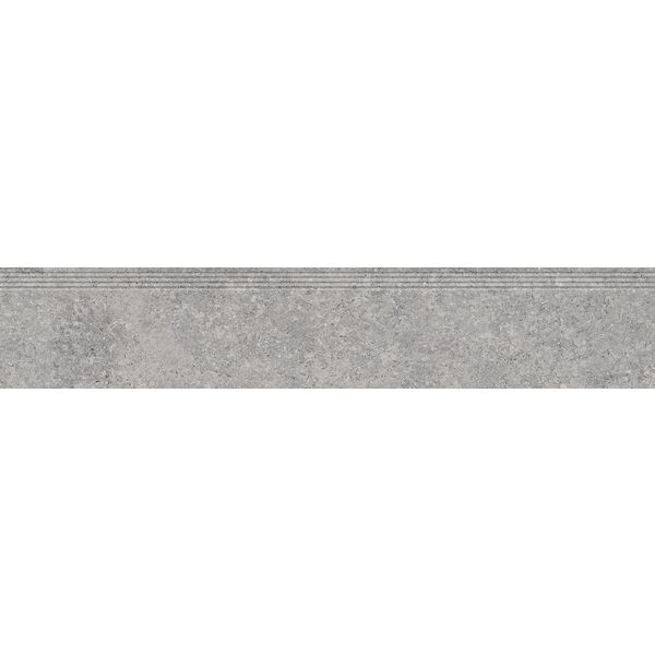 tubądzin zimba light grey str stopnica rektyfikowana 29.8x159.8x0.8 