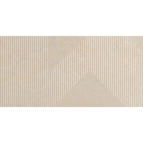 Tubądzin Modular Glitch Ivory 1 STR gres rektyfikowany 59.8x119.8 - wielkoformatowy gres do salonu