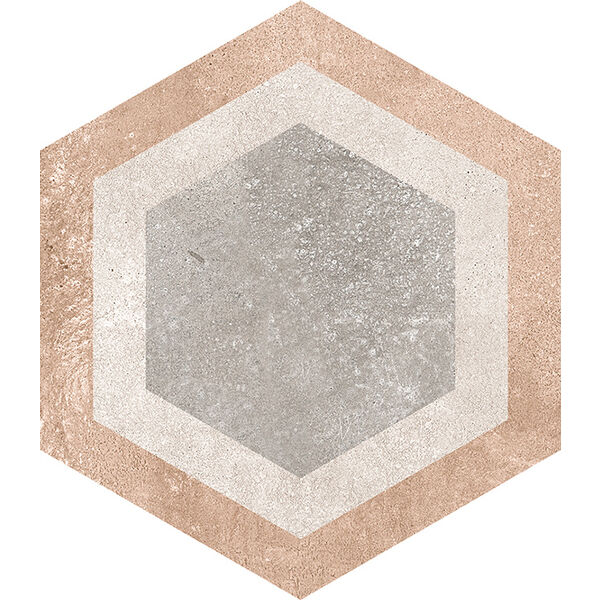 zdjęcie vives bushmills multicolor hexagono gres 23.3x26.8 