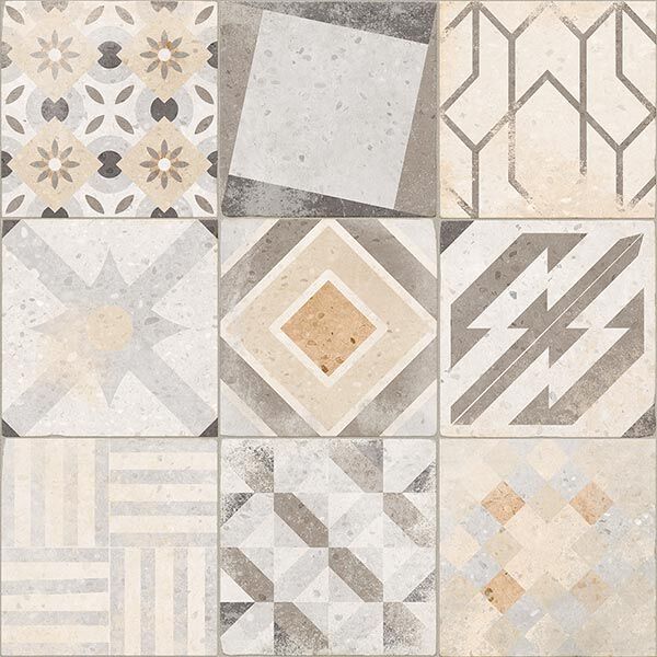 vives taipei dekor 60x60 płytki vives gres kwadratowe 60x60 patchwork o grubości 10 mm