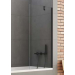 terakota ścienna. Sklepy partnerskie: Warszawa NEW SOLEO BLACK PARAWAN NAWANNOWY.WSPORNIK PROSTOPADŁY. SZKŁO CZYSTE 6MM 50X140 (P-0077-WP)