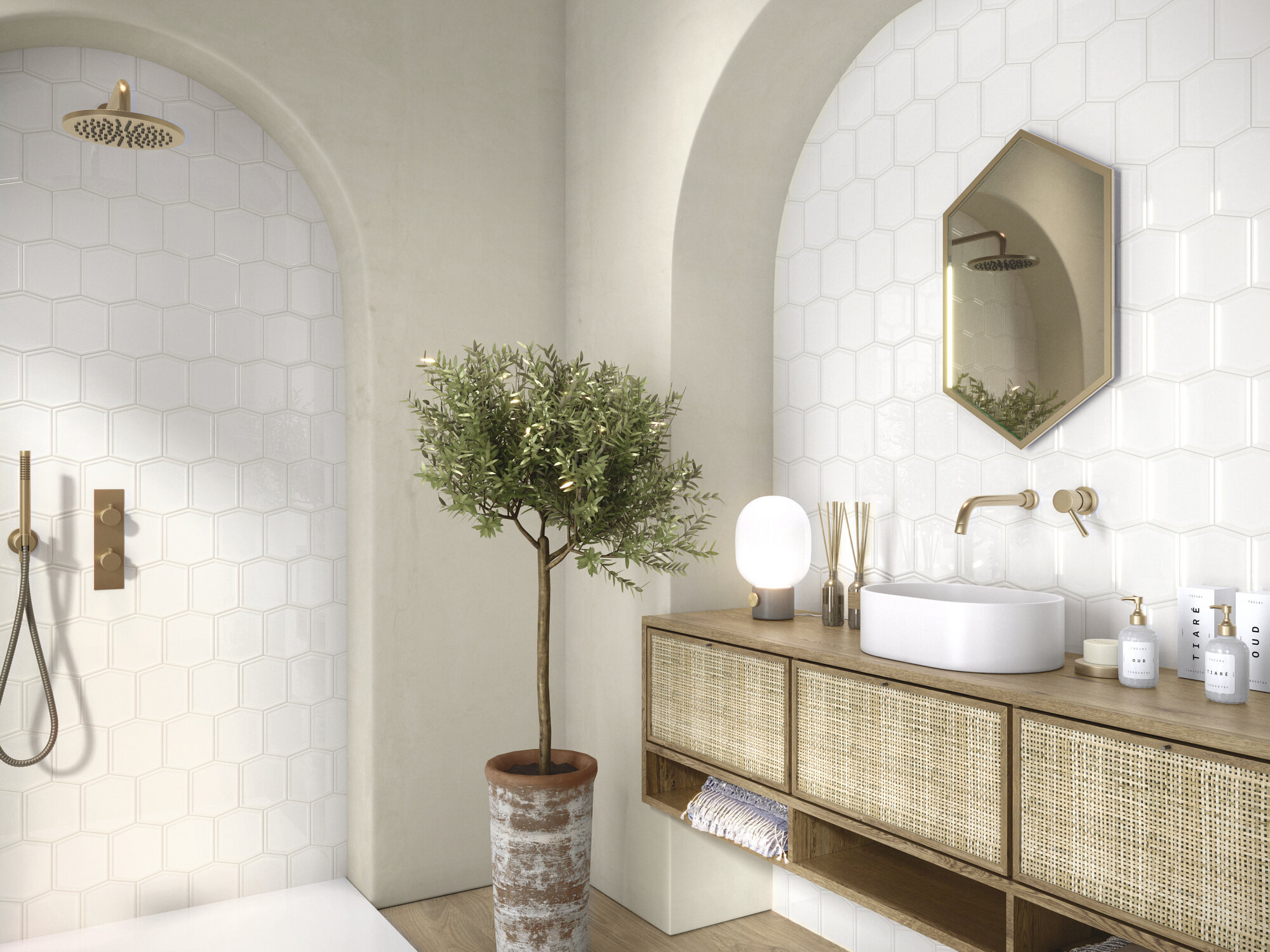 carmen ceramic art frame pink edge stick 1.5x30 Dekordia