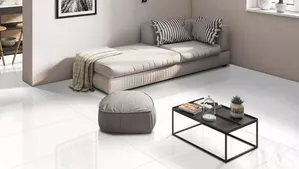white proceramica płytki do salonu
